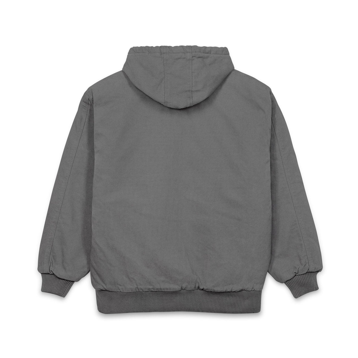 Men's Duck Cloth Work Jacket - Embroidered Logo Hooded Coat
